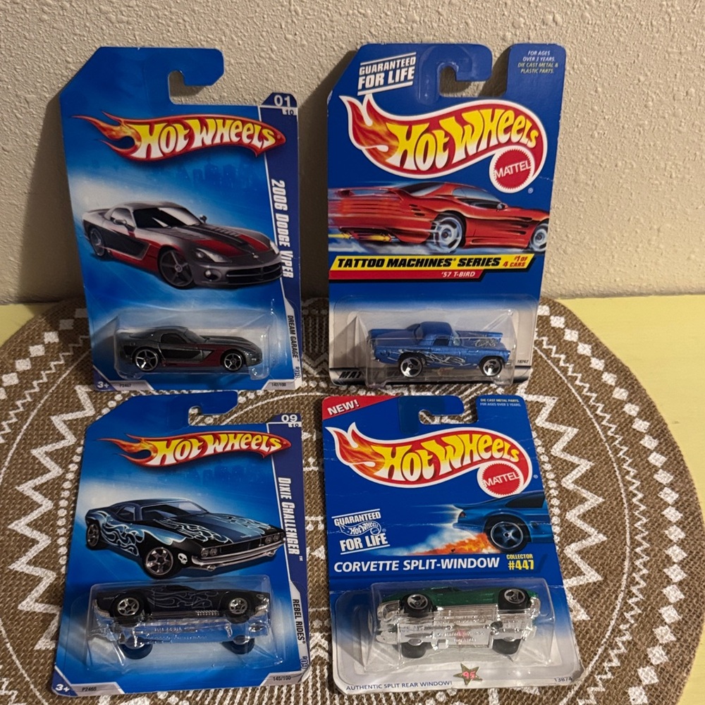 🆕 Set of 4 Muscle Car Hot Wheels